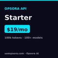 Opsora API — Starter